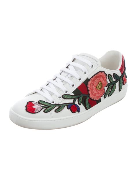 Gucci floral sneakers